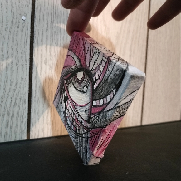 Red and Black Eye Painting (Untitled Eye #1) - Picture 3 of 3